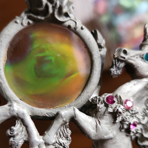 Elegant Silver Unicorn Wall Decor - Picture 2 of 3